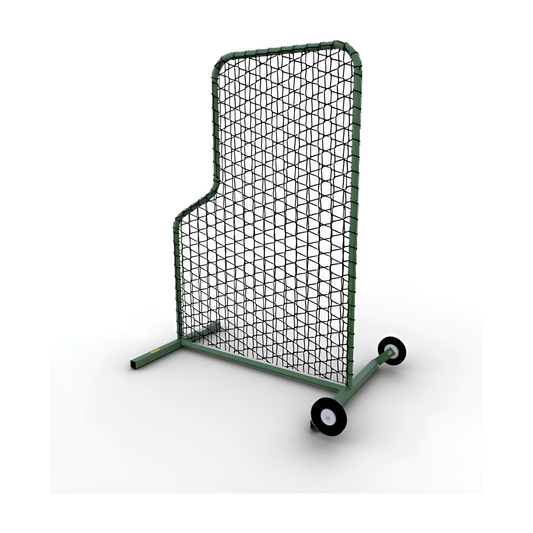 Jaypro Pitcher's Screen – 5'W x 7'H Short Sided (Indoor) | Heavy-Duty Protective Baseball L-Screen – PS-75