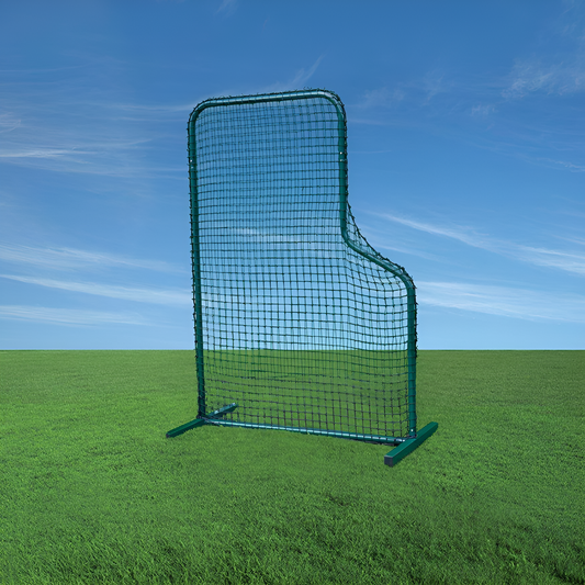 Jaypro Pitcher's Screen – 5'W x 7'H Short Sided (Indoor) | Heavy-Duty Protective Baseball L-Screen – PS-75