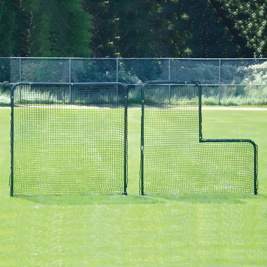 Jaypro Pitcher's Screen - (7'W x 7'H) - Collegiate | Heavy-Duty Protection for Practice & Games (PS-84)