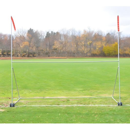 Jaypro Portable Football/Soccer Practice H-Frame Goal (Collegiate) | Dual-Sport Training Frame for High-Performance Practice (PPG-4C)