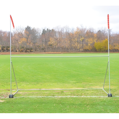 Jaypro Portable Football/Soccer Practice H-Frame Goal – High School | Multi-Sport Training Frame with All-Steel Construction – PPG-4HS