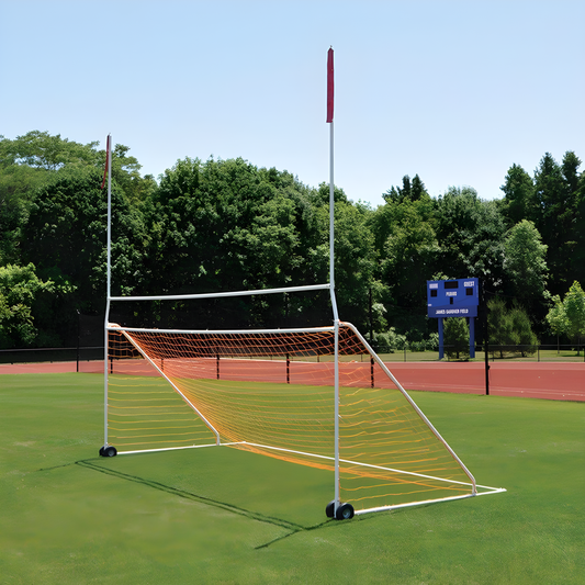 Jaypro Portable Practice Football/Soccer Combo Goal | Lightweight, Dual-Use Training Net (PCG‑800)