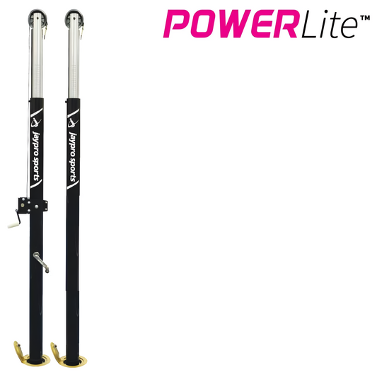 Jaypro PowerLite Volleyball Uprights | Lightweight, Adjustable Court System