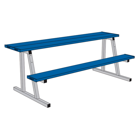 Jaypro Outdoor Scorer Table with Bench – 7.5 Ft, Portable & Powder Coated | Durable Fieldside Seating – ST75PC