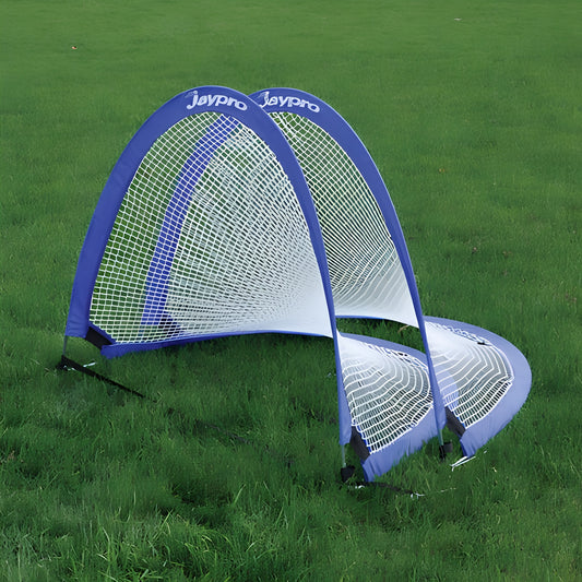 Jaypro Soccer Pop-Up Goal Trainers with Bag (Pair) | Lightweight, All-Surface Training Goals (SGPU7240B)