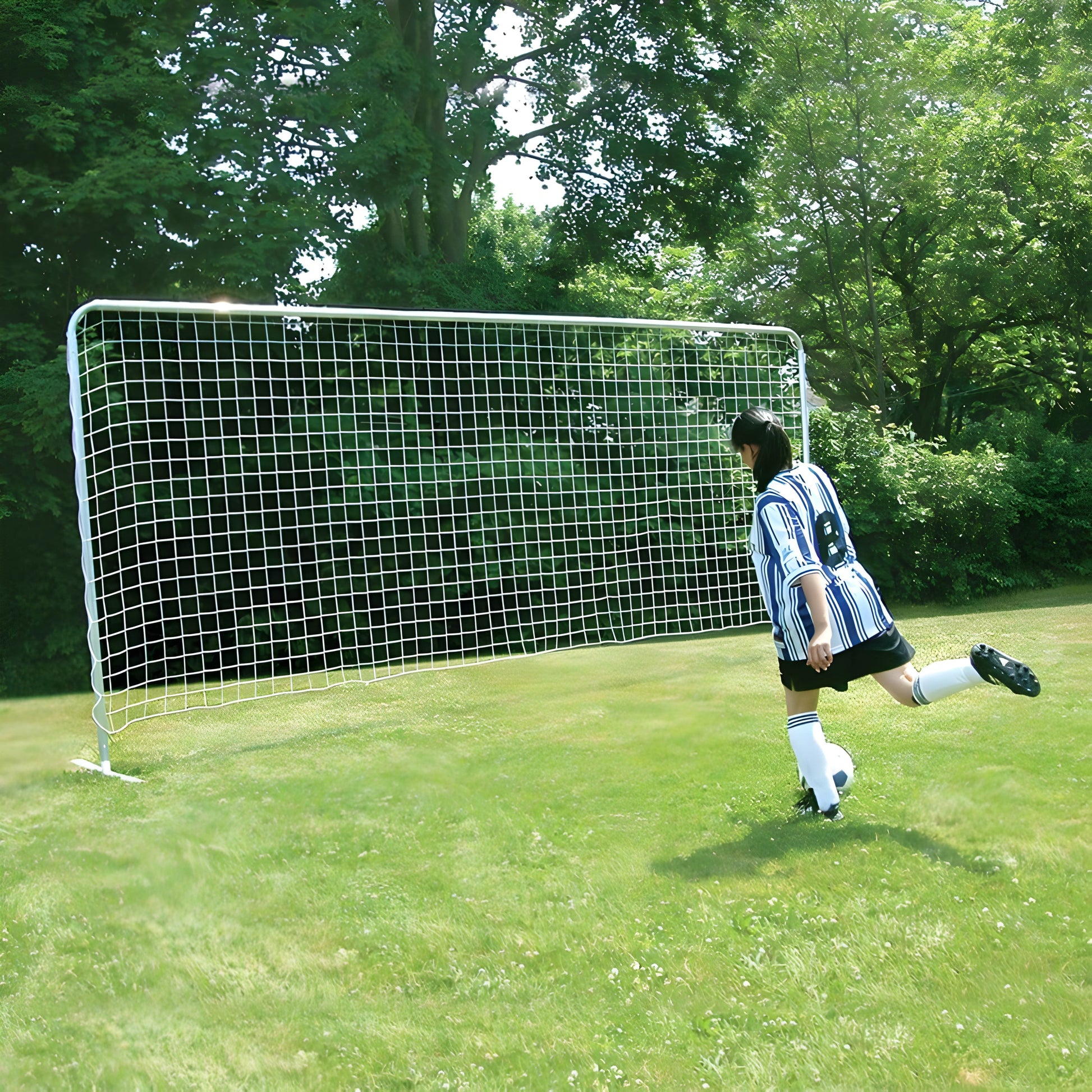 Jaypro Soccer Training Goal with Bag (Medium 7-1/2'H x 18'W) STG-718 Jaypro