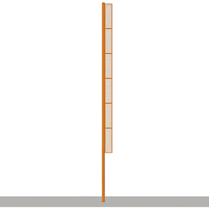 Jaypro Softball Foul Poles – 40' – Professional – Surface Mount – Yellow | Ultra-Tall, High-Visibility Field Markers (SBFP-40SM)
