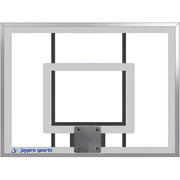 Jaypro sports clear acrylic basketball backboard with metal frame and mounting bracket