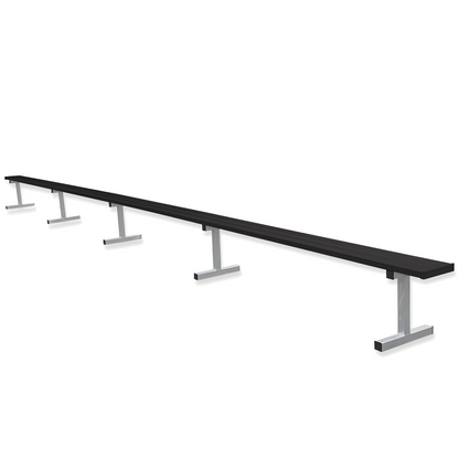 Jaypro Sports Outdoor Player Benches - Portable - Aluminum Team Bench - 27', Powder Coated (PB-95PC)