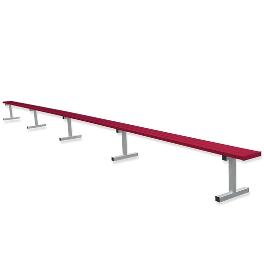 Jaypro Sports Outdoor Player Benches - Portable - Aluminum Team Bench - 27', Powder Coated (PB-95PC)