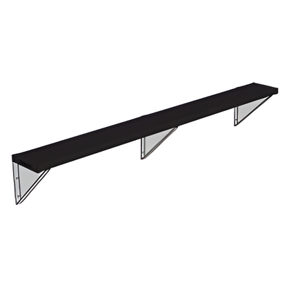 Jaypro Sports Outdoor Player Benches - Player Bench - Wall-Mounted - 7.5', Powder Coated (PBW-75PC)