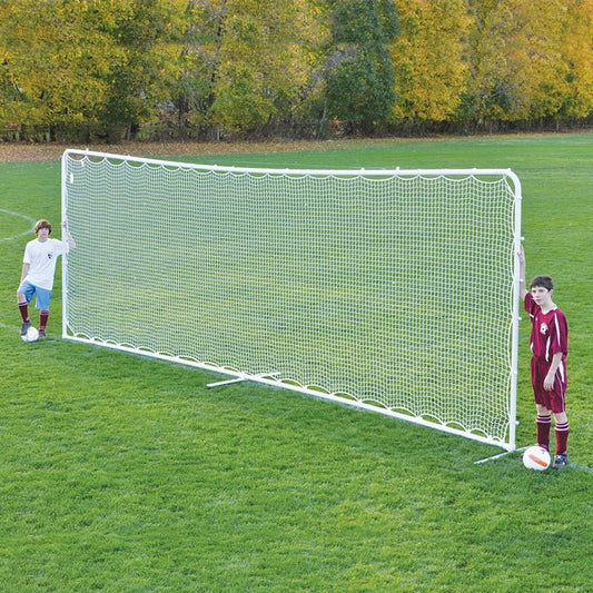Jaypro Soccer Training Rebounder with Carry Bag (8' x 24') | Large Practice Net for Passing, Shooting & Ball Control – STGRB824