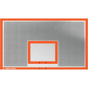 Jaypro outdoor basketball hoop metal perforated backboard with orange and white frame