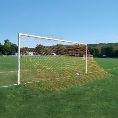 Jaypro Team Round Soccer Goals | Regulation Aluminum Match Goals with Rounded Frame Design (SGP-220)