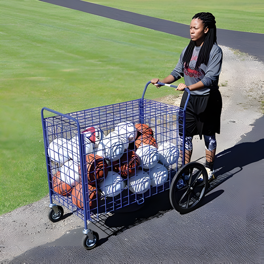 Jaypro ToteMaster Field Storage Cart – Large Capacity Sports Ball Cart (AT-10)