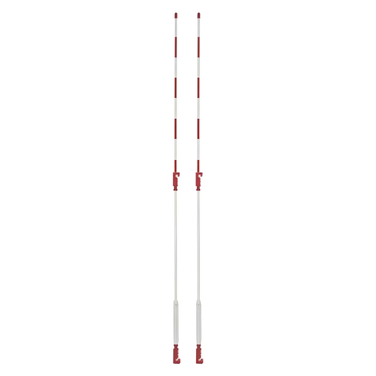 Jaypro Volleyball Net – 72 in. Universal Antennas | Regulation Net with High-Visibility Poles & Complete Rigging (VBA‑80)