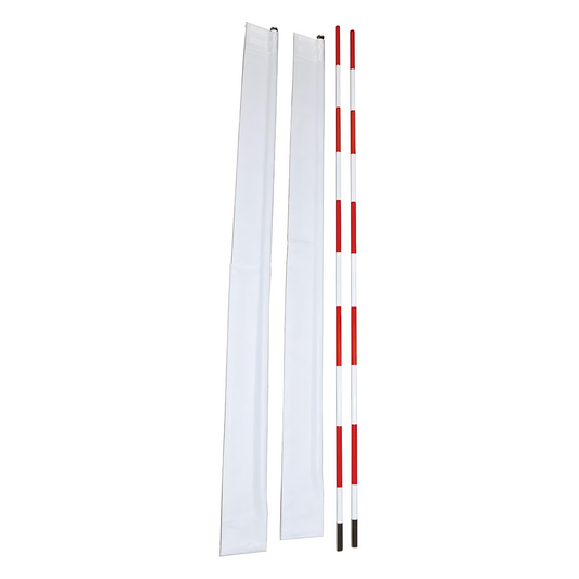 Jaypro Volleyball Net – Antennas with Sleeves | Regulation Play Set with Durable Poles & Net Wrap (VBA-4)