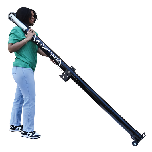 Jaypro Volleyball Post Transporter | Easy-Roll Transport Cart for Uprights and Posts (VBT)