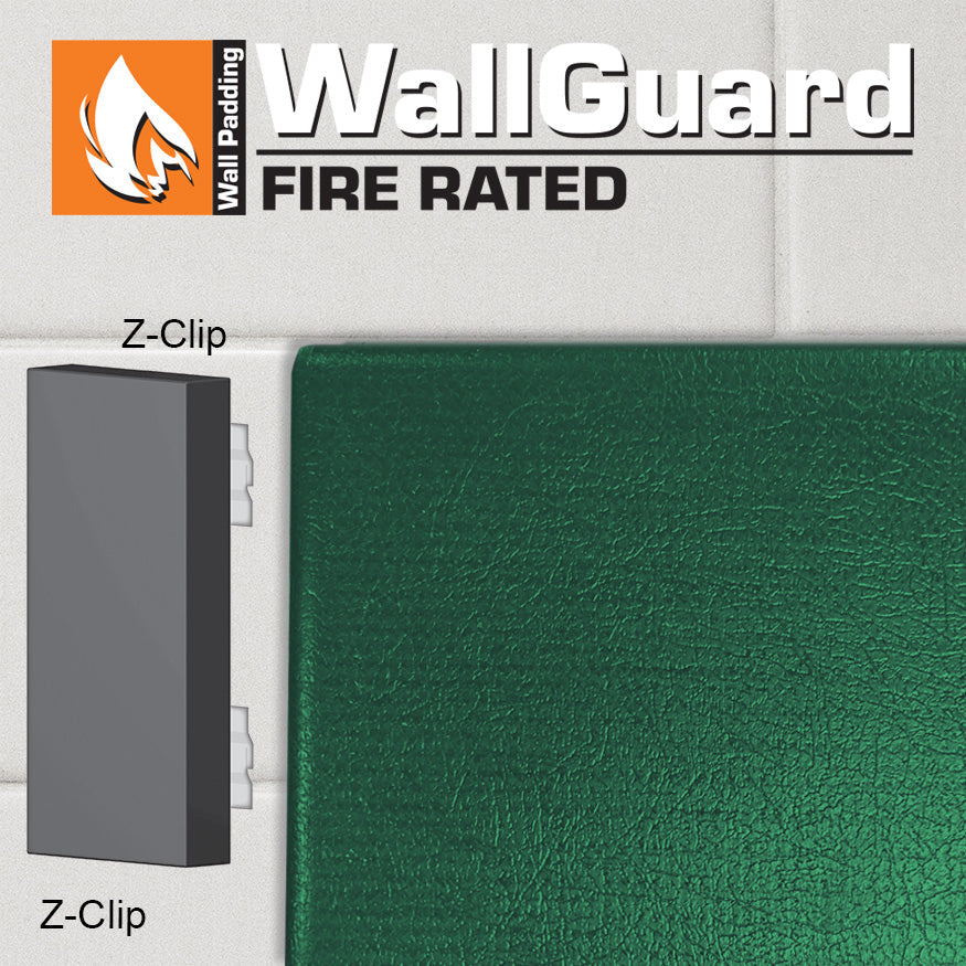 Jaypro Fire Rated Flat Safety Wall Padding - WallGuard  Fire Rated (2 ft. x 6 ft.) (Z-Clip Top & Bottom) Jaypro