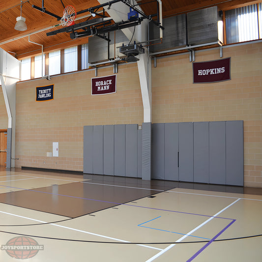 Jaypro Sports Wall Padding - WallGuard Fire/Impact Rated - 2' x 6', 1" Lip Top & Bottom (JWP-AI-26) - JoySportStore