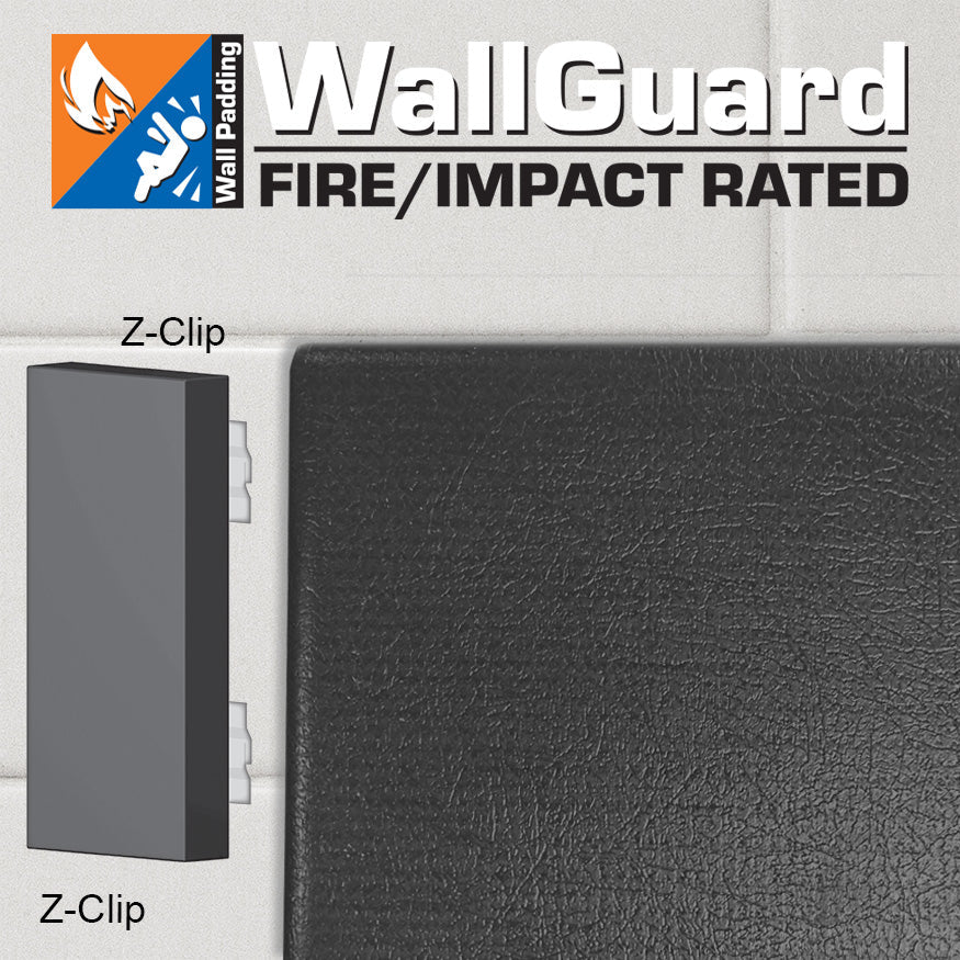 Jaypro Fire Rated/High Impact Flat Wall Padding - WallGuard  Fire/Impact Rated (2 ft. x 6 ft.) (Z-Clip Top & Bottom) Jaypro