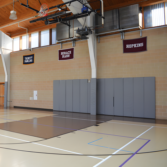 Jaypro Sports Wall Padding - WallGuard Impact Rated - 2' x 6', 1" Lip Top & Bottom (JWP-I-26)