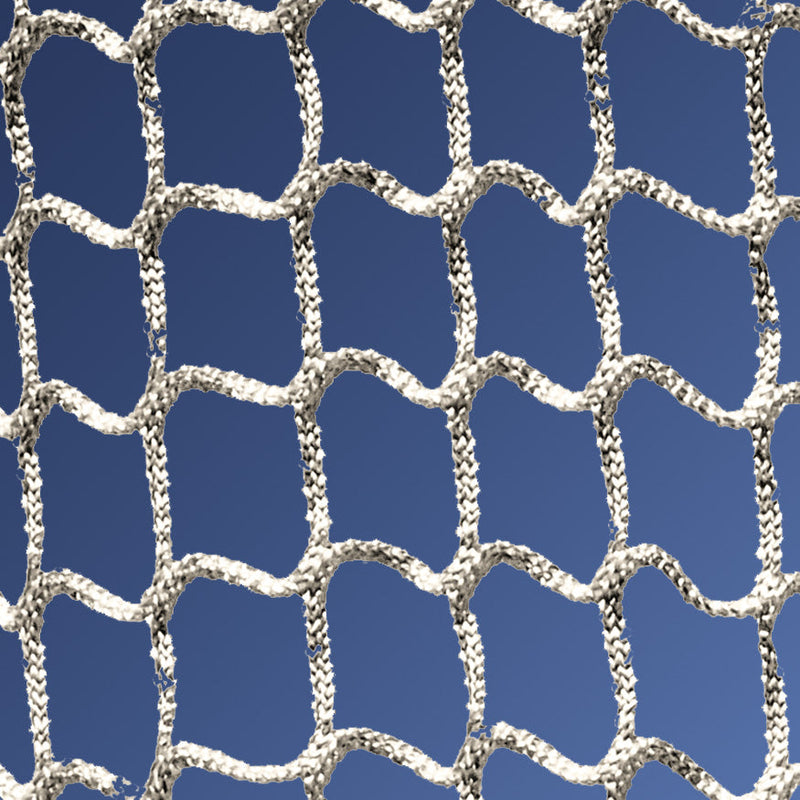 Jaypro Lacrosse - Replacement Box Net (4mm - 1-1/2 in. Sq. Mesh with Lacing Cord) (4 ft.W x 4 ft.H x 4 ft.D) (White) Jaypro