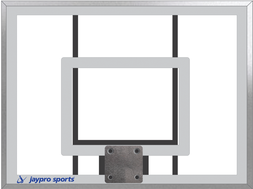 Jaypro Backboard - 36 in. Rectangular Acrylic (48 in.W x 36 in.H) Jaypro