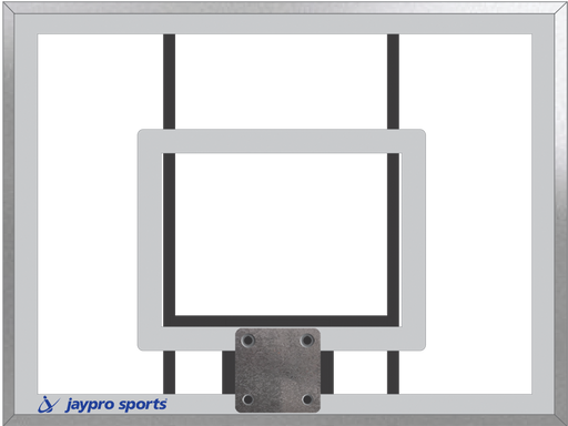 Jaypro Backboard - 36 in. Rectangular Acrylic (48 in.W x 36 in.H) Jaypro