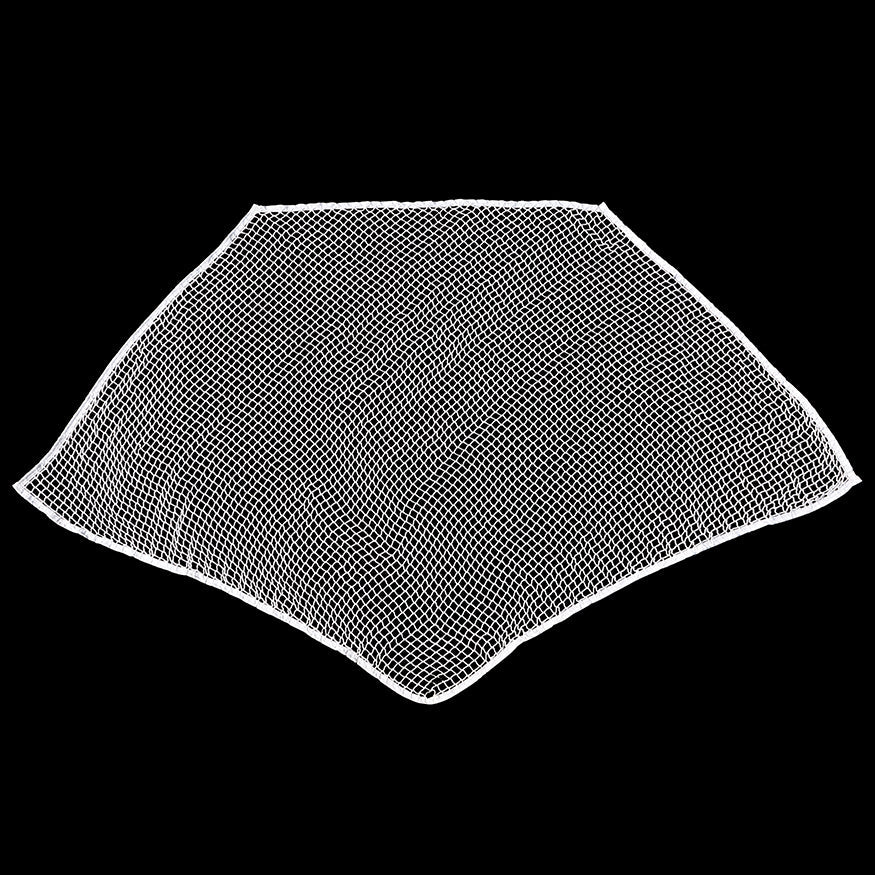 Jaypro Box Lacrosse Replacement Net - NETX1  - (7mm) Seamless One-Piece Lacrosse Net (4 ft.H x 4 ft.W x 4 ft.D) (White) Jaypro
