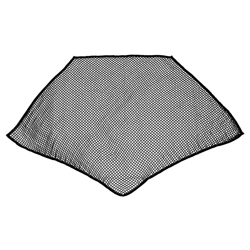 Jaypro Field Lacrosse  Replacement Net - NETX1  - (7mm) Seamless One-Piece Lacrosse Net (6 ft.H x 6W x 7 ft.D) (Black) Jaypro