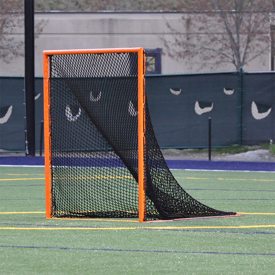 Jaypro Field Lacrosse  Replacement Net - NETX1  - (7mm) Seamless One-Piece Lacrosse Net (6 ft.H x 6W x 7 ft.D) (Black) Jaypro