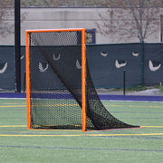 Jaypro Field Lacrosse  Replacement Net - NETX1  - (7mm) Seamless One-Piece Lacrosse Net (6 ft.H x 6W x 7 ft.D) (Black) Jaypro