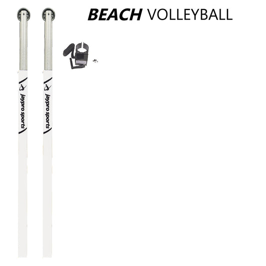 Jaypro Beach Volleyball Upright (3-1/2 in. Ground Sleeve) - NFHS, NCAA, USVBA Compliant Jaypro