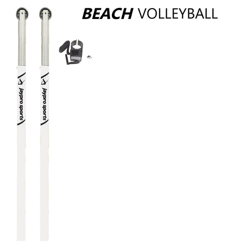 Jaypro Beach Volleyball Upright (3-1/2 in. Ground Sleeve) - NFHS, NCAA, USVBA Compliant Jaypro
