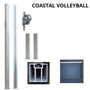 Jaypro Outdoor Volleyball System - Coastal Competition - (4 in.) (Square Post) Jaypro