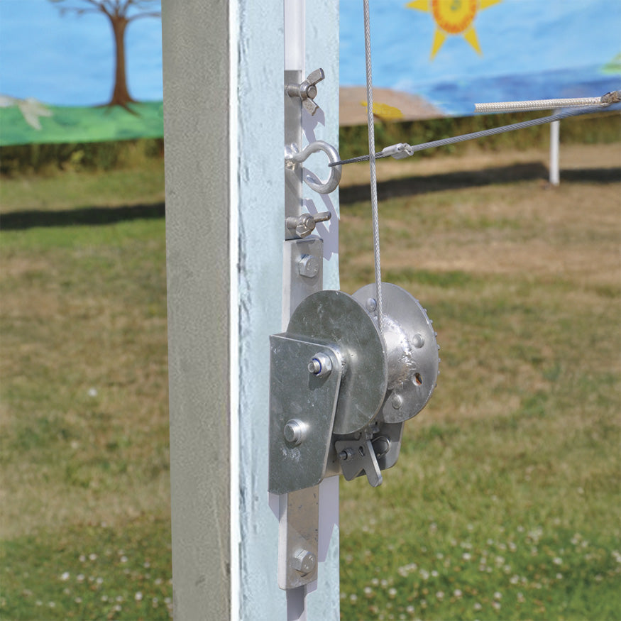 Jaypro Outdoor Volleyball System - Coastal Competition - (4 in.) (Square Post) Jaypro