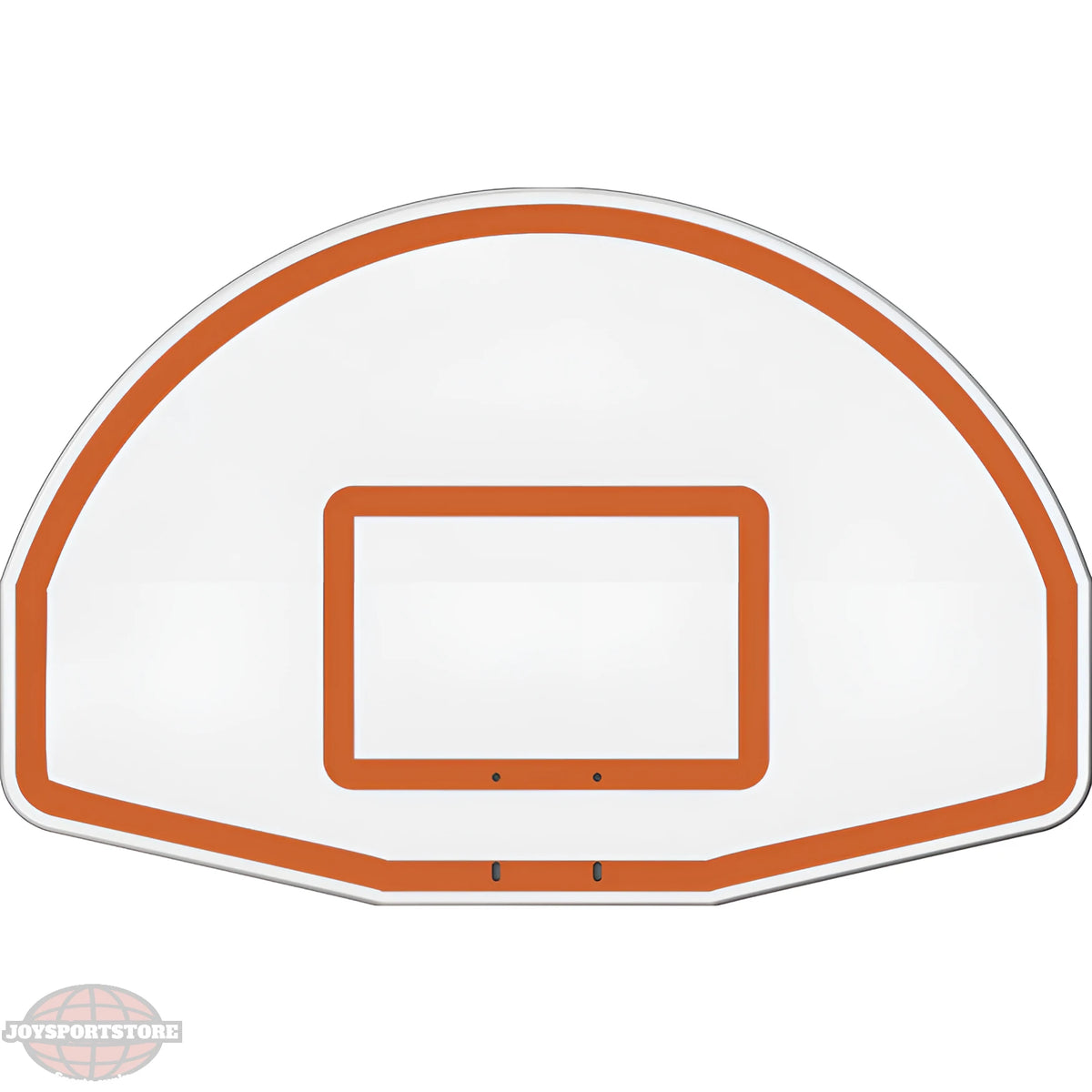 Jaypro white and orange outdoor basketball hoop backboard with mounting brackets