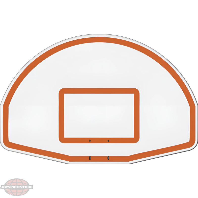 Jaypro white and orange outdoor basketball hoop backboard with mounting brackets