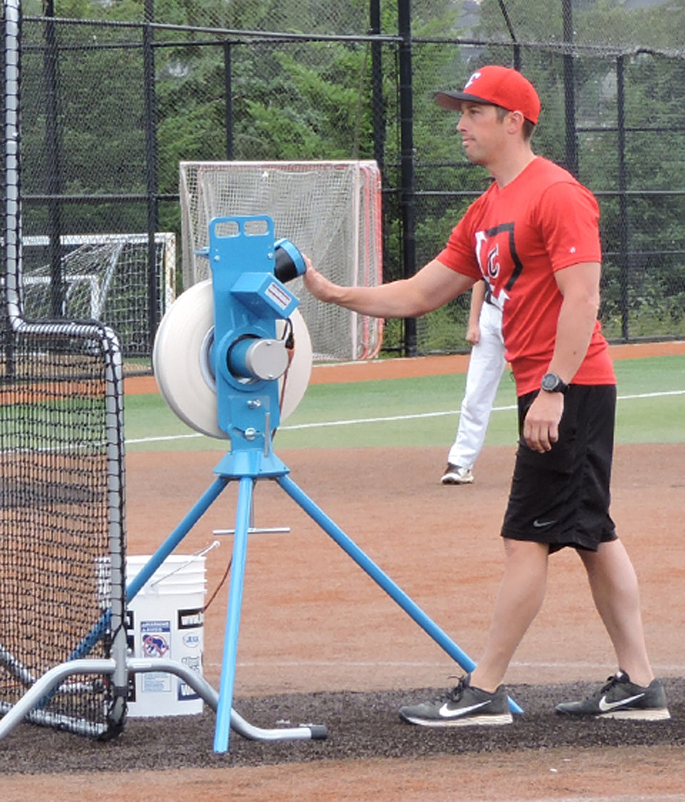 JUGS MVP Combo Baseball and Softball Pitching Machine JUGS Sports