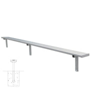 Jaypro Player Bench - 15 ft. - In-Ground Jaypro