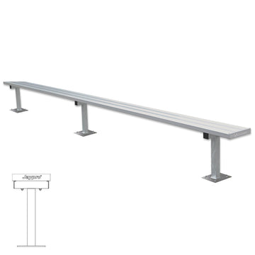 Jaypro Player Bench - 15 ft. - Surface Mount