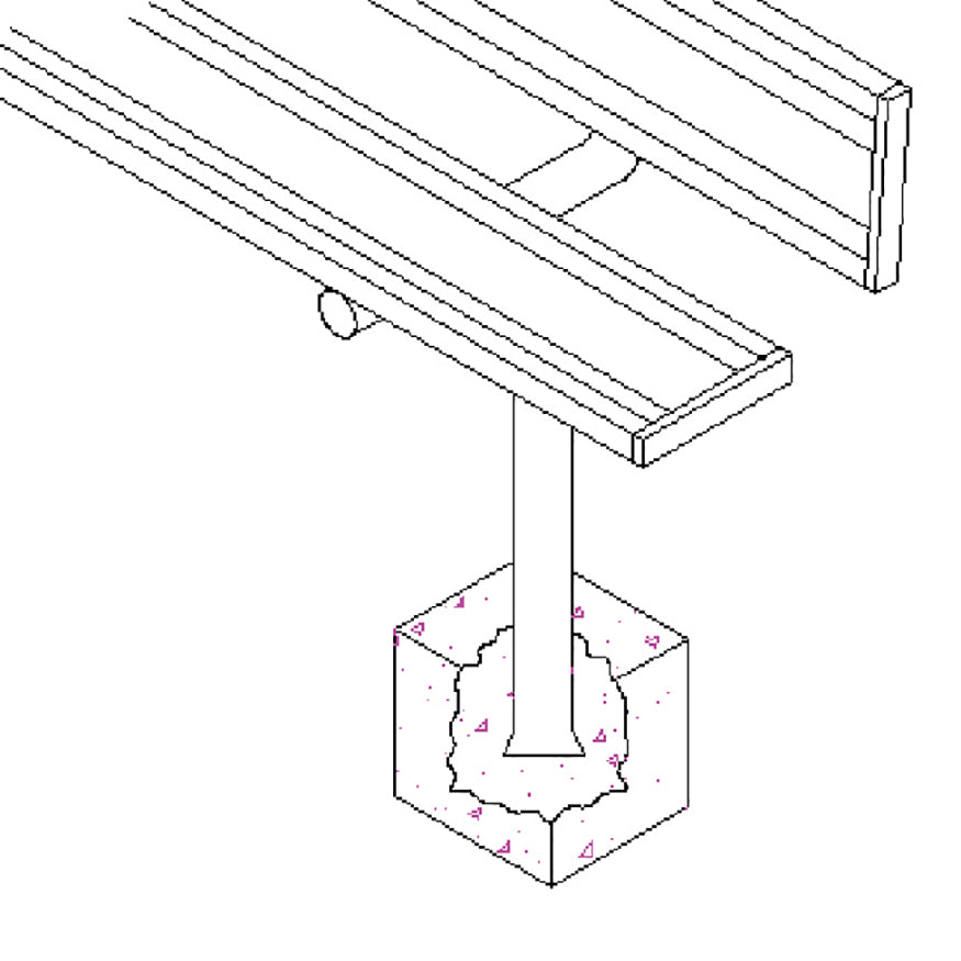 Jaypro Player Bench - 21 ft. - In-Ground  (Powder Coated) Jaypro
