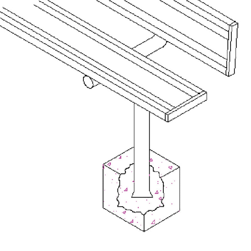 Jaypro Player Bench - 21 ft. - In-Ground  (Powder Coated) Jaypro