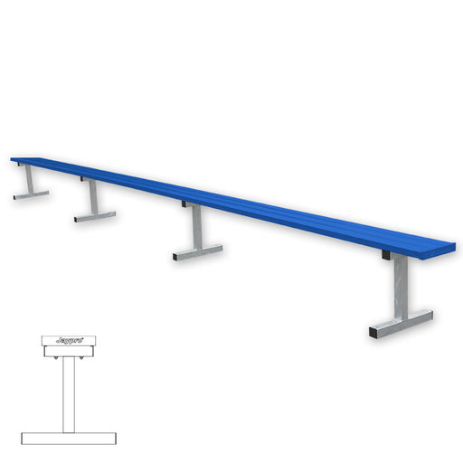 Jaypro Player Bench - 21 ft. - Portable  (Powder Coated) Jaypro