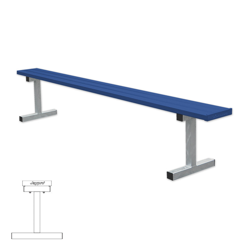 Jaypro Player Bench - 7-1/2 ft. - Portable  (Powder Coated) Jaypro