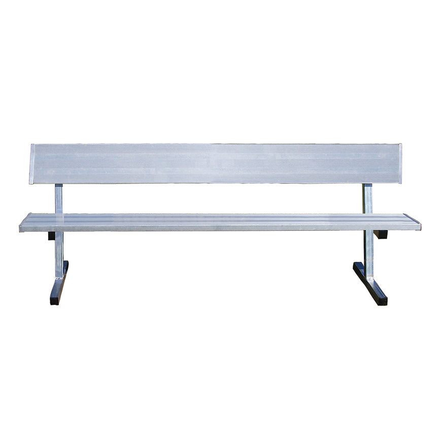 Jaypro Player Bench with Seat Back - 7-1/2 ft. - Portable Jaypro