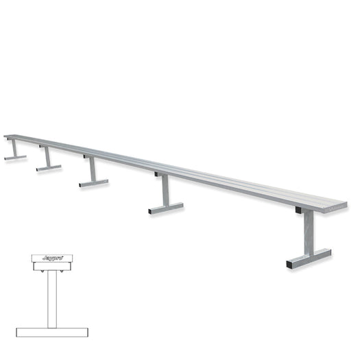 Jaypro Player Bench - 27 ft. - Portable Jaypro