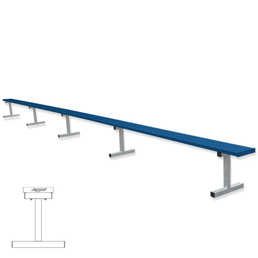 Jaypro Player Bench - 27 ft. - Portable  (Powder Coated) Jaypro