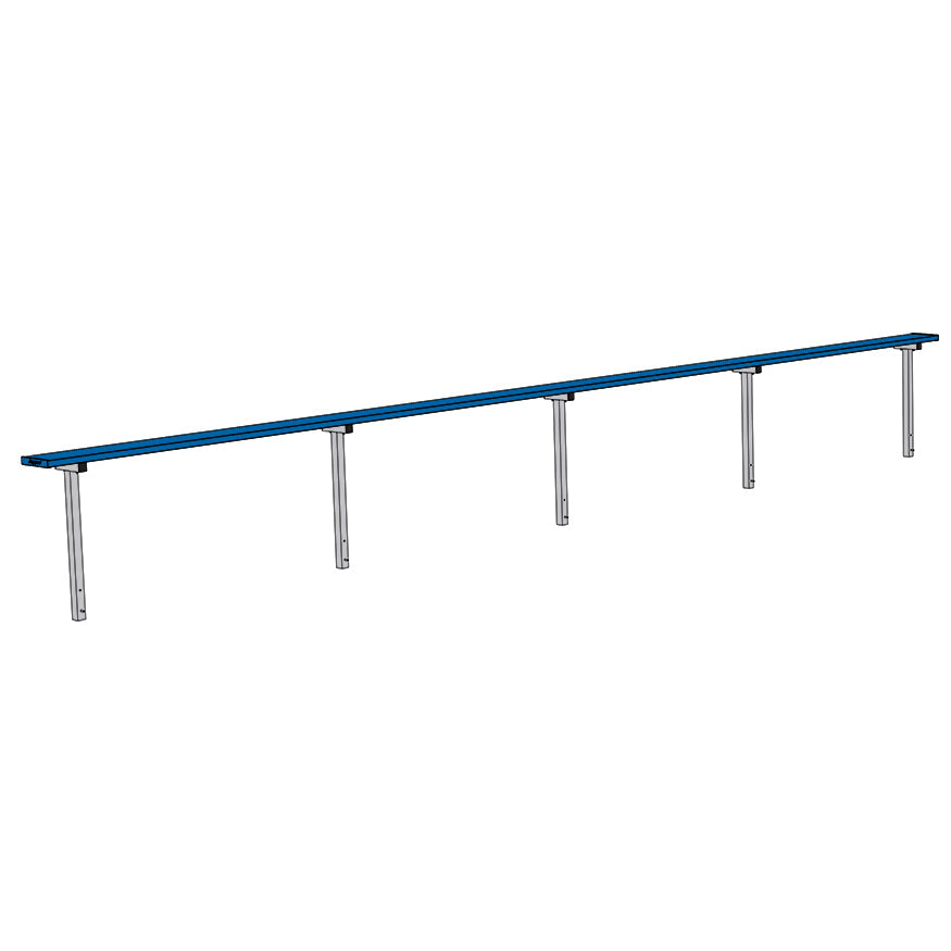 Jaypro Player Bench - 27 ft. - In-Ground  (Powder Coated) Jaypro